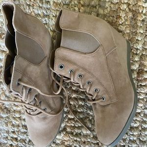 Beige booties